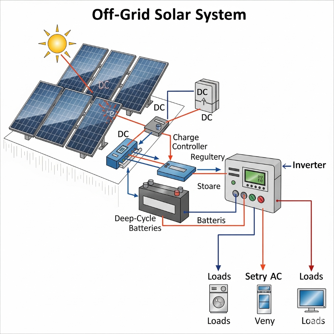 Off Grid Solar System in Delhi | Sunday Solar Power